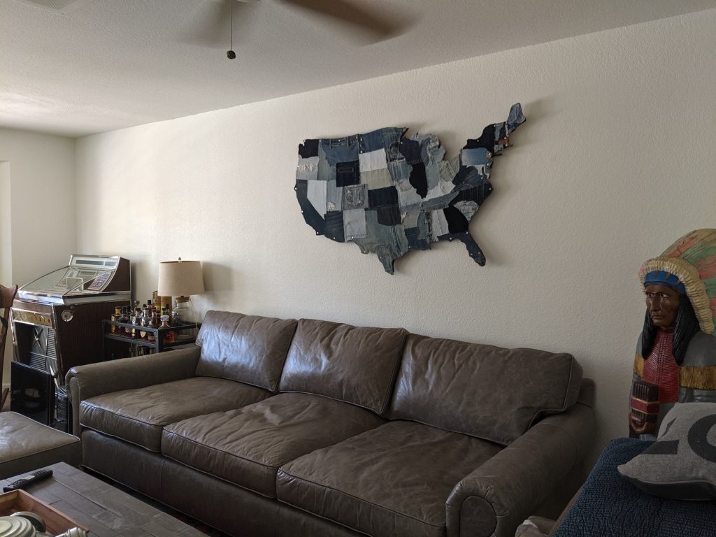 Blue Jean America Art Installation