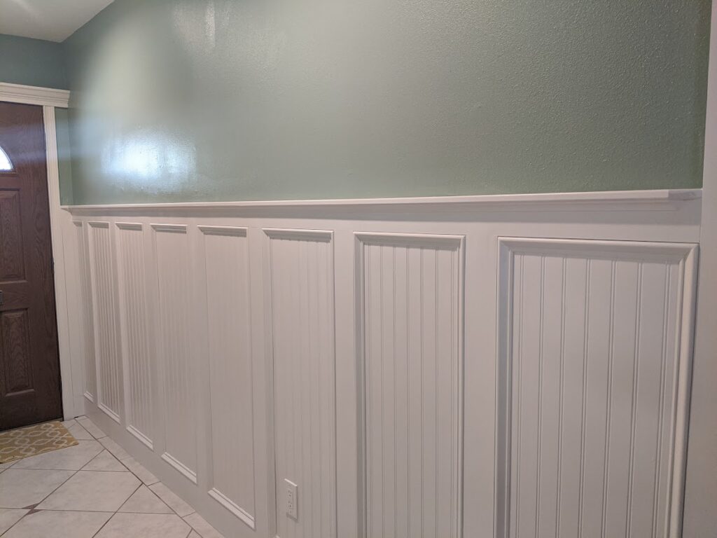 Hallway Wainscotting Installation