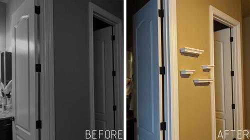 Bathroom Shelf Installation