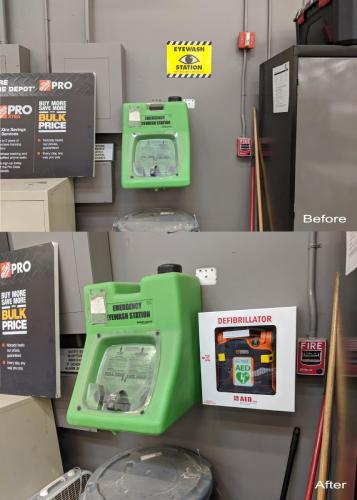 Home Depot Cardio Partners Defibrillator Installations