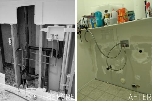 Laundry Room Plumbing Repair and Remodel