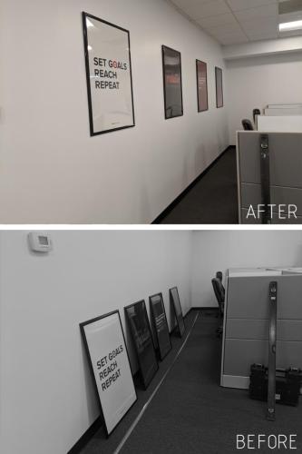 Motivational Poster Installation