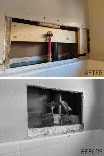 Shower Head Plumbing Repair