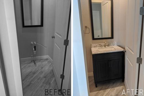 Sink and Vanity Install