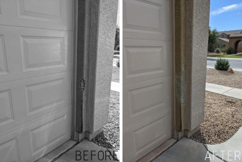 Garage Stucco Repair